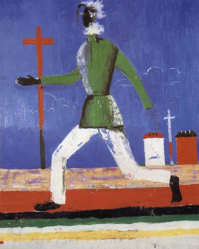 Kasimir Malevich The man running Spain oil painting art